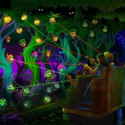 Impression of a shooting interactive dark ride. Poland. JoraVision. Thea Award 2018