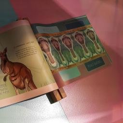 Naturalis Museum. Birth announcement cards in the 'Babies' section