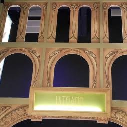 Naturalis Museum. Decorative printed panels in the fake façade 