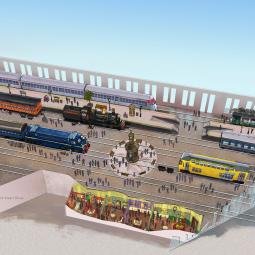 General view for a refurbishment project in the Dutch Railway Museum (Spoorwegmuseum). Leisure Expert Group