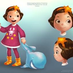  Video-mapping animation character design. Christmas Spain. Acciona Producciones y Diseño