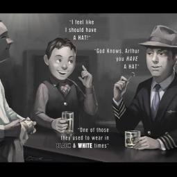 BBC Cabin Pressure by John Finnemore fan art and character design. For fun. Free to download for non-commercial use