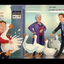 BBC Cabin Pressure by John Finnemore fan art and character design. For fun. Free to download for non-commercial use