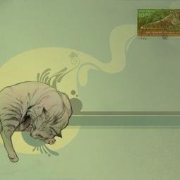 Desktop background design. Pencil sketch from life and digital. 