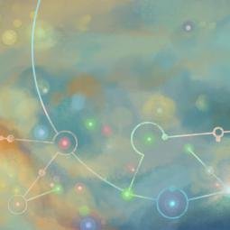 Artwork for feature film Planet 51. Texture for a dome and wall paintings. Digital. 