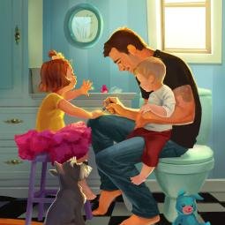 Dadaism. From photo reference by Johan Bävman. Digital