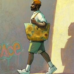 Divine. Digital from memory of a guy I saw in the street