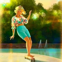 Patty McGee. And now girls skating is news. Digital