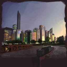 Abu Dhabi from photo reference by A. Karpenko