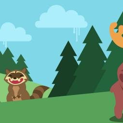 Rude Raccoons. Digital. 