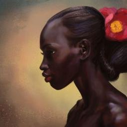 Head flower. Digital from photo reference. 