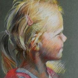 Sunshine. Pastel on canson paper from photo ref. 