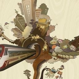 Art for RENFE trains TV ad