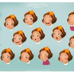 Main character, sheet of expressions