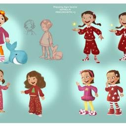 Exploration for main character design. Estrella. 