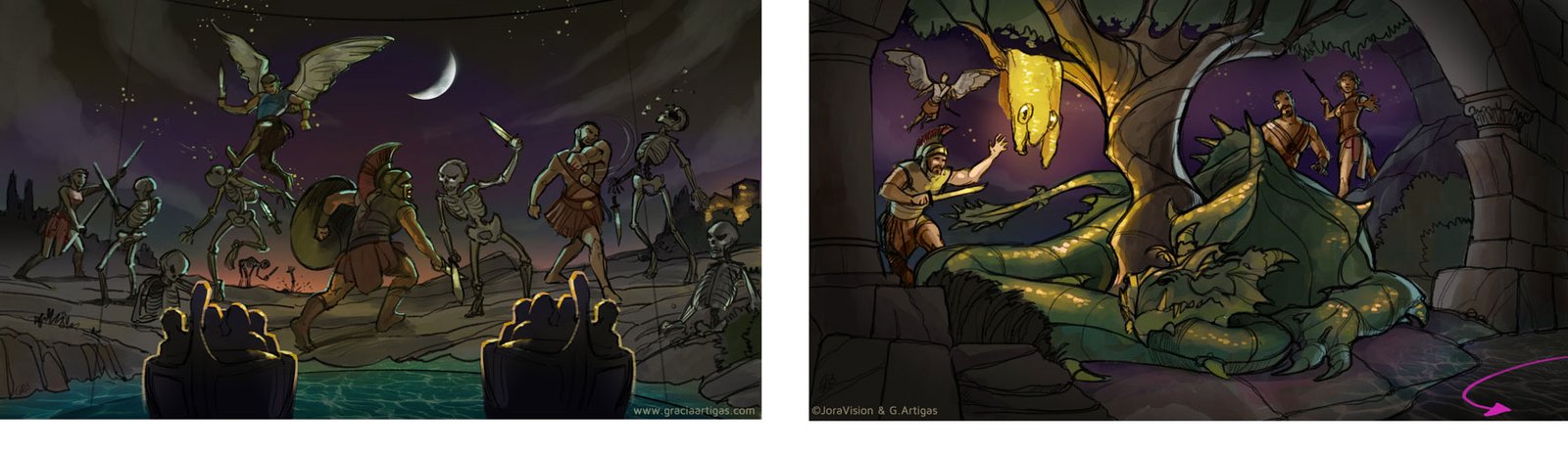 Dark ride artwork